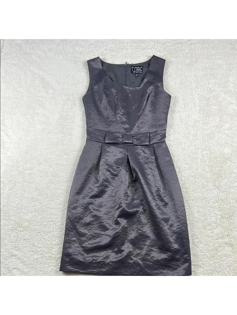Birds of North America Women's Shimmer Silver Fit & Flare Midi Dress Sleeveless